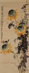 ZHAO SHAO'ANG (1905-1998), ATTRIBUTED TO, FLOWERS AND BIRDS