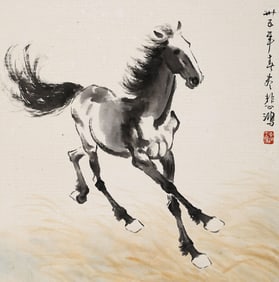 XU BEIHONG (1895-1953), ATTRIBUTED TO, GALLOPING HORSE