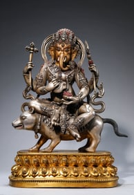 A SILVER DHARMAPALA