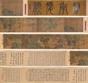 WEN ZHENGMING (1470-1559), ATTRIBUTED TO, ORCHID PAVILION GATHERING