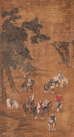 ZHAO MENGFU (1254-1322), ATTRIBUTED TO, HUNTING SCENE