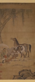 ZHAO MENGFU (1254-1322), ATTRIBUTED TO, HORSE AND RIDER