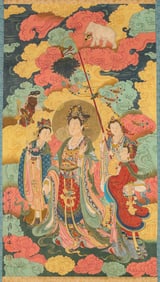 ZHANG DAQIAN (1899-1983), ATTRIBUTED TO, BUDDHIST FIGURE