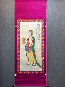 ZHANG DAQIAN (1899-1983), ATTRIBUTED TO, BUDDHA FIGURE