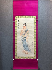 ZHANG DAQIAN (1899-1983), ATTRIBUTED TO, BUDDHA FIGURE