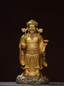 A GOD OF WEALTH STATUE