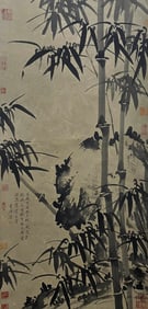 NI ZAN (1301-1374), ATTRIBUTED TO, INK BAMBOO