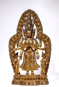 AN ELEVEN-HEADED AVALOKITESHVARA