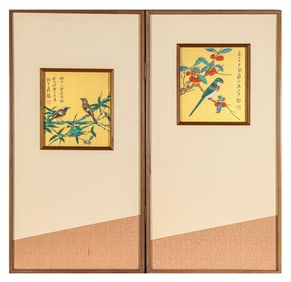 ZHANG DAQIAN (1899-1983), ATTRIBUTED TO, FLOWERS AND BIRDS