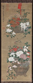 GUANGXU EMPEROR (1871-1908), ATTRIBUTED TO, FLOWERS