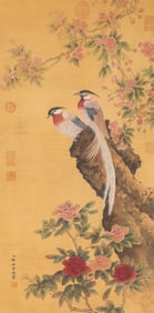 GIUSEPPE CASTIGLIONE (1688-1766), ATTRIBUTED TO, FLOWERS AND BIRDS