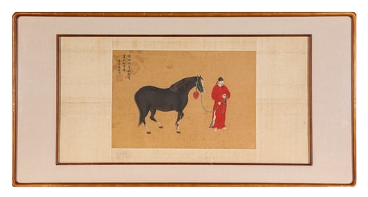ZHAO MENGFU (1254-1322), ATTRIBUTED TO, HORSE AND RIDER