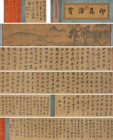 SHEN ZHOU (1427-1509), ATTRIBUTED TO, LANDSCAPE WITH FIGURES