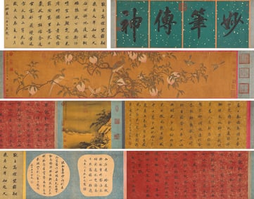 QIAN XUAN (1235-1305), ATTRIBUTED TO, FLOWERS AND BIRDS