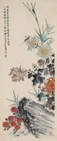 QIAN SONGYAN (1899-1985), ATTRIBUTED TO, FLOWERS