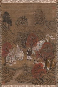 TANG YIN (1470-1524), ATTRIBUTED TO, FIGURE NARRATIVE