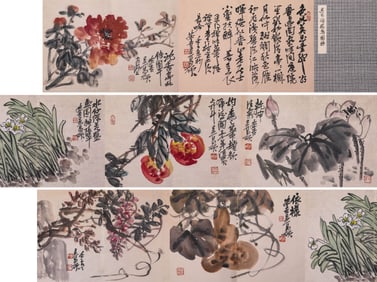 WU CHANGSHUO (1844-1927), ATTRIBUTED TO, FLOWERS
