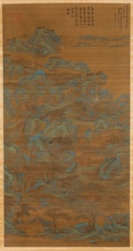 TANG YIN (1470-1524), ATTRIBUTED TO, LANDSCAPE WITH FIGURES