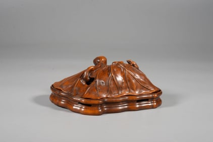 A BOXWOOD CENSER