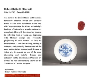 A BLUE AND WHITE 'TWIN PHOENIXES' DISH