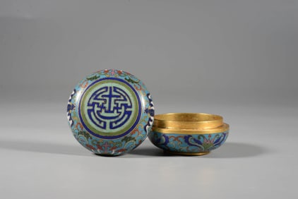 A CLOISONNé INCENSE BOX