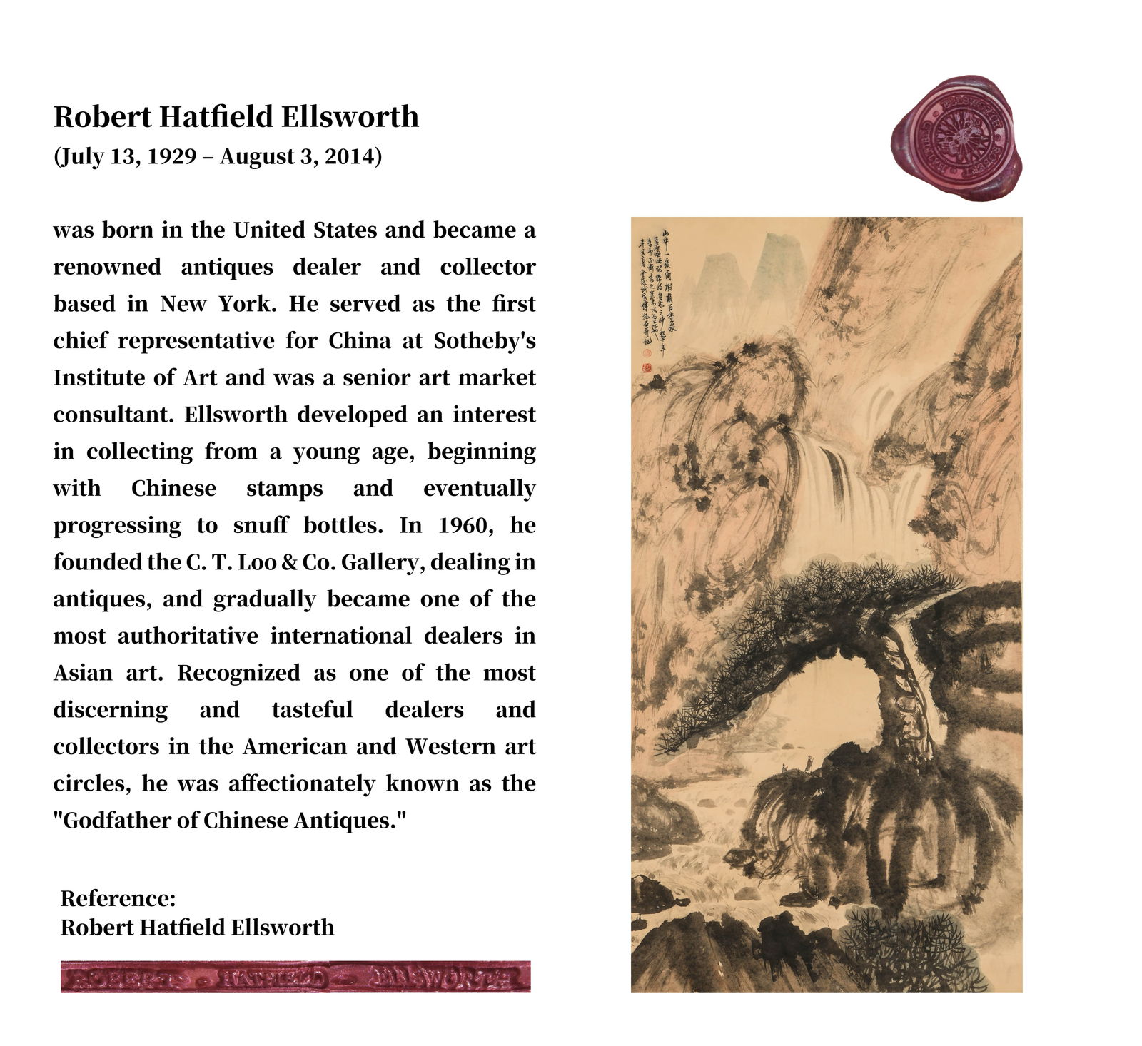 FU BAOSHI (1904-1965), ATTRIBUTED TO, LANDSCAPE WITH SCHOLAR: FU BAOSHI (1904-1965), ATTRIBUTED TO, LANDSCAPE WITH SCHOLAR Dimensions: Length: 136 cm (53.5 in.), Width: 48 cm (18.9 in.). All measurements are approximate. Any condition statement is given as a cou