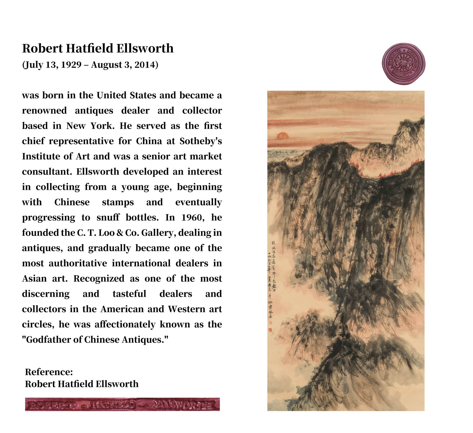 FU BAOSHI (1904-1965), ATTRIBUTED TO, LANDSCAPE: FU BAOSHI (1904-1965), ATTRIBUTED TO, LANDSCAPE Dimensions: Length: 137 cm (53.9 in.), Width: 47 cm (18.5 in.). All measurements are approximate. Any condition statement is given as a courtesy to a cl