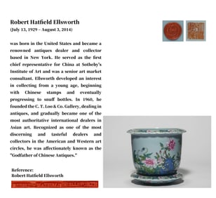 A SKY-BLUE GLAZED FAMILLE ROSE 'ROCK AND FLOWERS' FLOWERPOT
