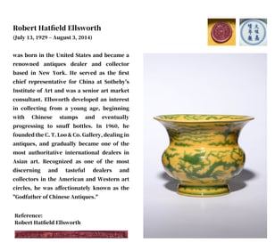 A YELLOW-GROUND 'DRAGON AND PHOENIX' WASTE VESSEL