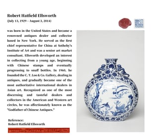 A BLUE AND WHITE MEDALLION 'FLOWERS AND BIRDS' MOONFLASK