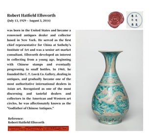A GREEN-ENAMELLED CARVED 'DRAGON' MEIPING