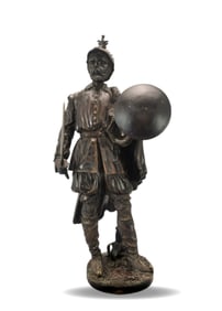 A BRONZE SCULPTURE « THE CONQUEROR>