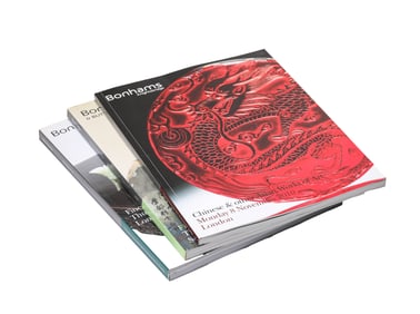 THREE CHINESE ART AUCTION CATALOGUES OF BONHAMS (2009-2010)