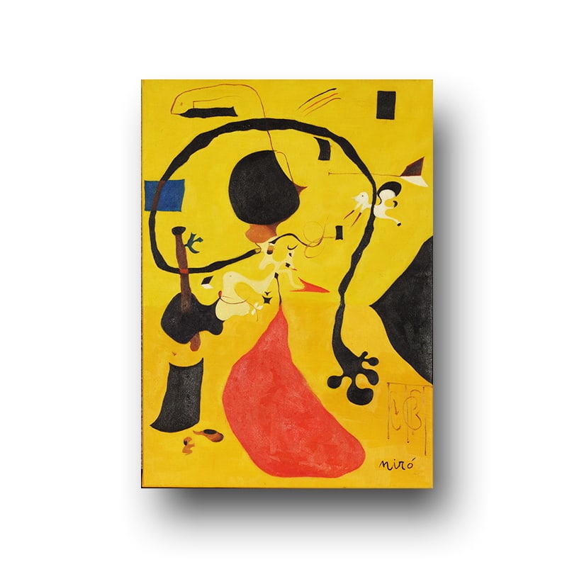 JOAN MIRó (1893–1983), ATTRIBUTED TO, DUTCH INTERIORS (1 of 3)