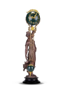 THE ANSONIA FIGURE STATUE PENDULUM CLOCK