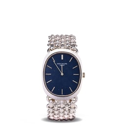 PATEK PHILIPPE 18K WHITE GOLD MANUALLY WOUND MECHANICAL WATCH