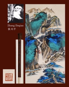 ZHANG DAQIAN (1899-1983), ATTRIBUTED TO, SPLASHED-COLOR LANDSCAPE
