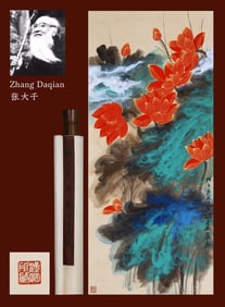ZHANG DAQIAN (1899-1983), ATTRIBUTED TO, LOTUS