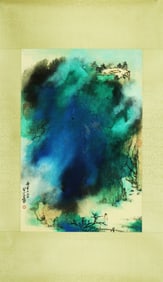 ZHANG DAQIAN (1899-1983), ATTRIBUTED TO, RECLUSE AMID MIST