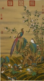 GIUSEPPE CASTIGLIONE (1688-1766), ATTRIBUTED TO, FLOWERS AND BIRDS