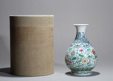 A DOUCAI 'FLORAL' YUHUCHUNPING