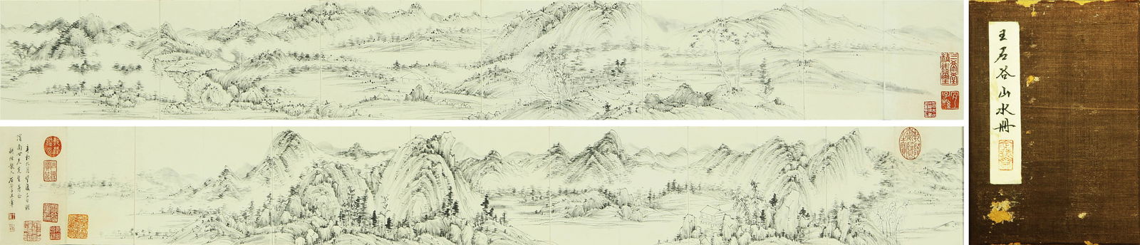 WANG HUI (1632-1717), ATTRIBUTED TO, LANDSCAPE ALBUM: WANG HUI (1632-1717), ATTRIBUTED TO, LANDSCAPE ALBUM Dimensions: Length: 16 cm (6.3 in.), Width: 286 cm (112.6 in.). All measurements are approximate. Any condition statement is given as a courtesy to