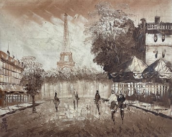 XU BEIHONG (1895-1953), ATTRIBUTED TO, CITY CORNER