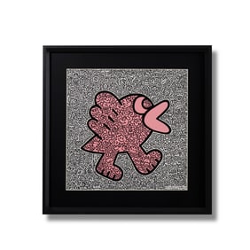 SAM COX (MR DOODLE) (1994- ), ATTRIBUTED TO, PINK BIRD