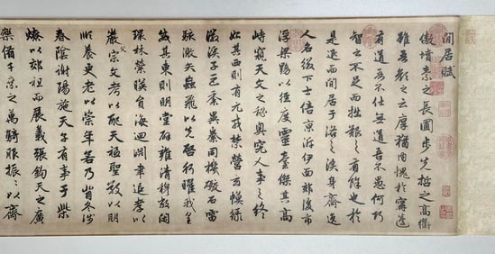 ZHAO MENGFU (1254-1322), ATTRIBUTED TO, ODE TO IDLE LIVING (NIGENSHA REPRODUCTION)