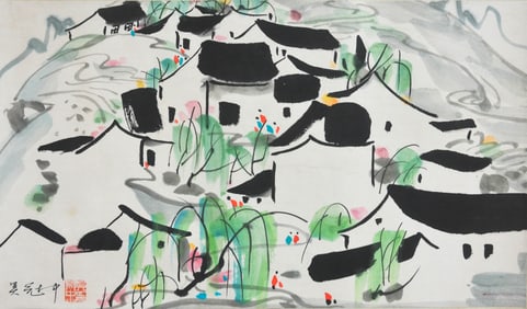 WU GUANZHONG (1919-2010), ATTRIBUTED TO, LANDSCAPE