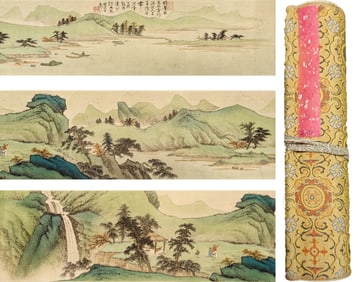XIE ZHILIU (1910-1997), ATTRIBUTED TO, BLUE-GREEN LANDSCAPE