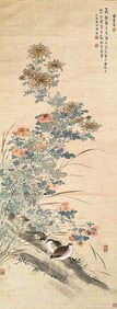 PAN SU (1915-1992), ATTRIBUTED TO, FLOWERS AND BIRDS