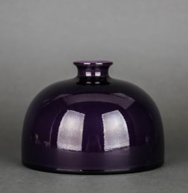 A PURPLE-GLAZED JAR