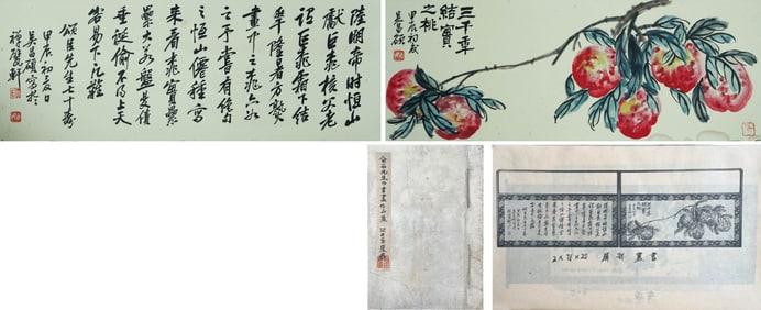 WU CHANGSHUO (1844-1927), ATTRIBUTED TO, THREE THOUSAND YEAR FRUIT